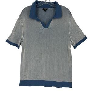 Todd Snyder Johnny Collar Polo Knit Montauk Sweater Mens Large Silk Cotton